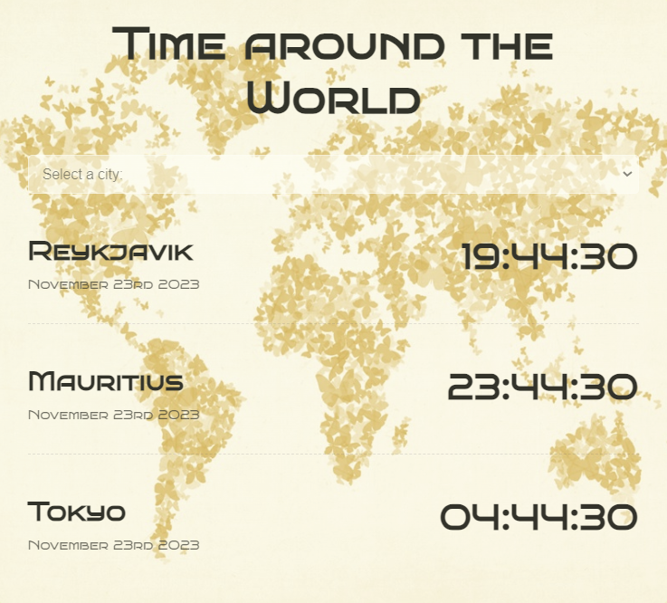 World Clock app